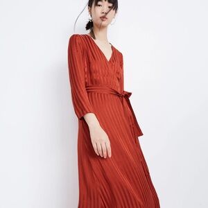 NWT Madewell Satin Robe Wrap Dress